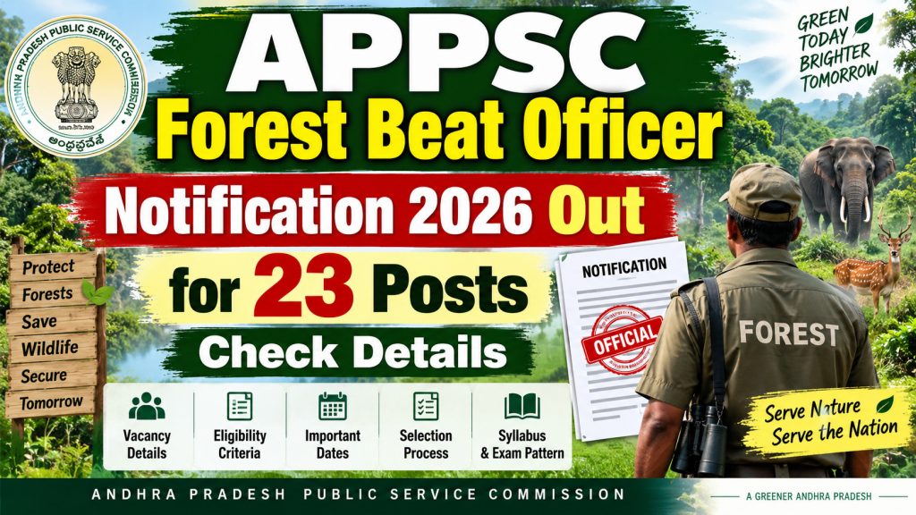 AP Forest Beat Officer Notification 2026