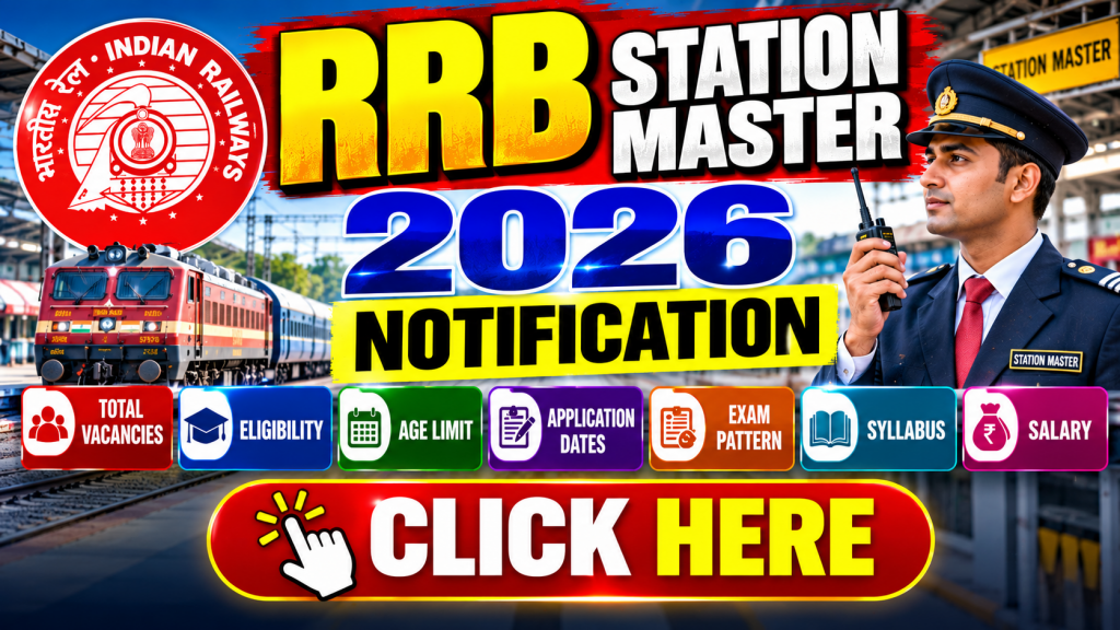 RRB Station Master 2026 Notification Full Details