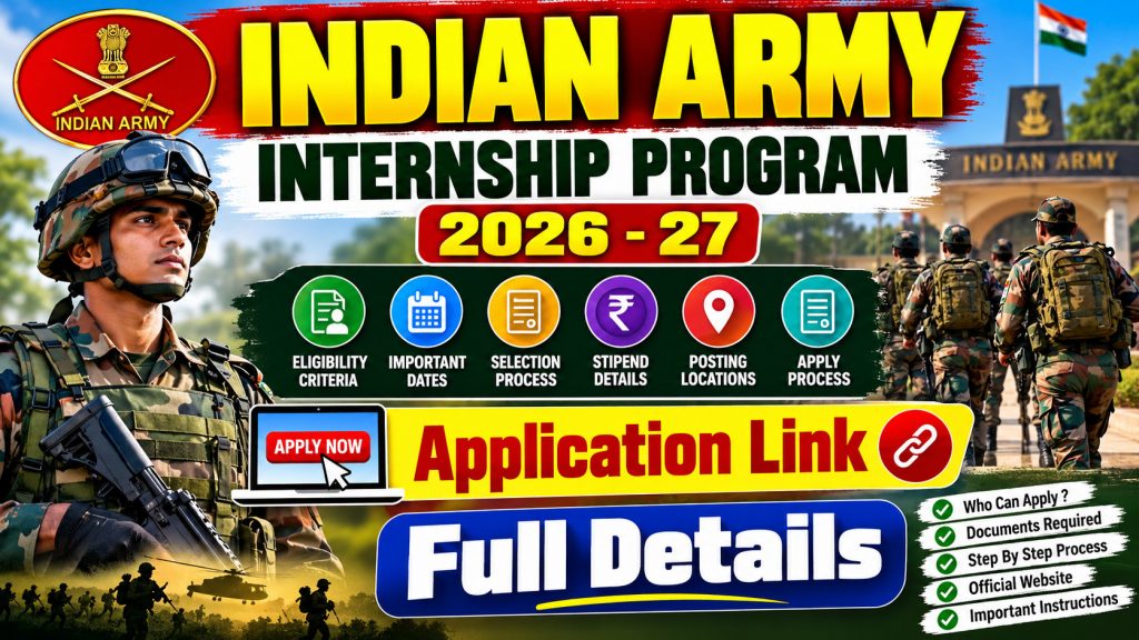 Indian Army Internship Program 2026-27