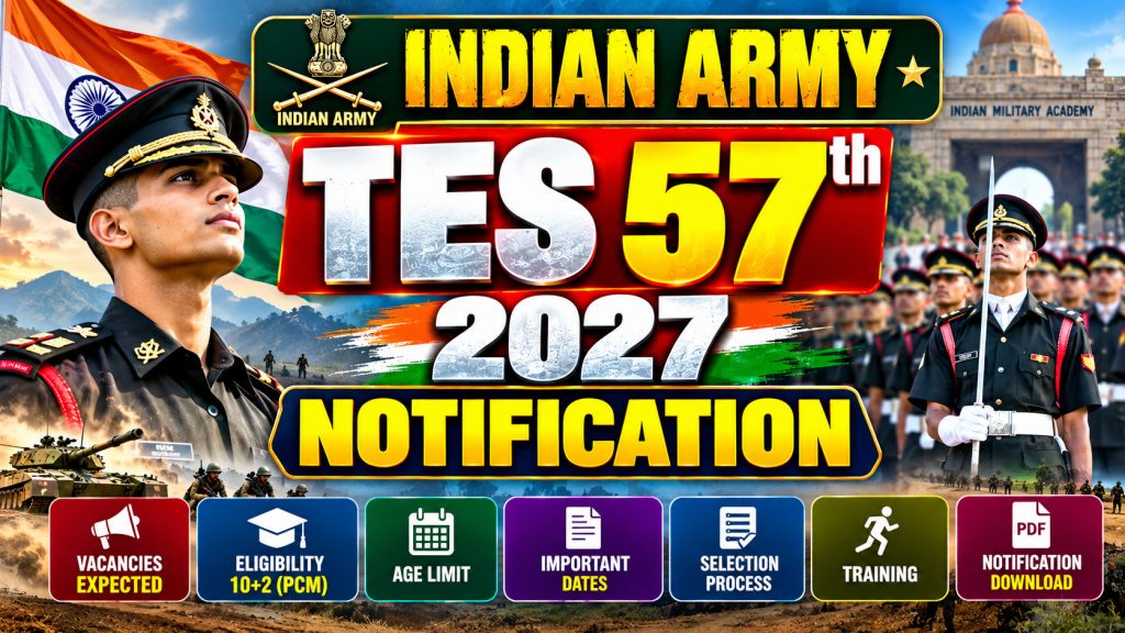 Indian Army TES 57th 2027 Notification Full Details
